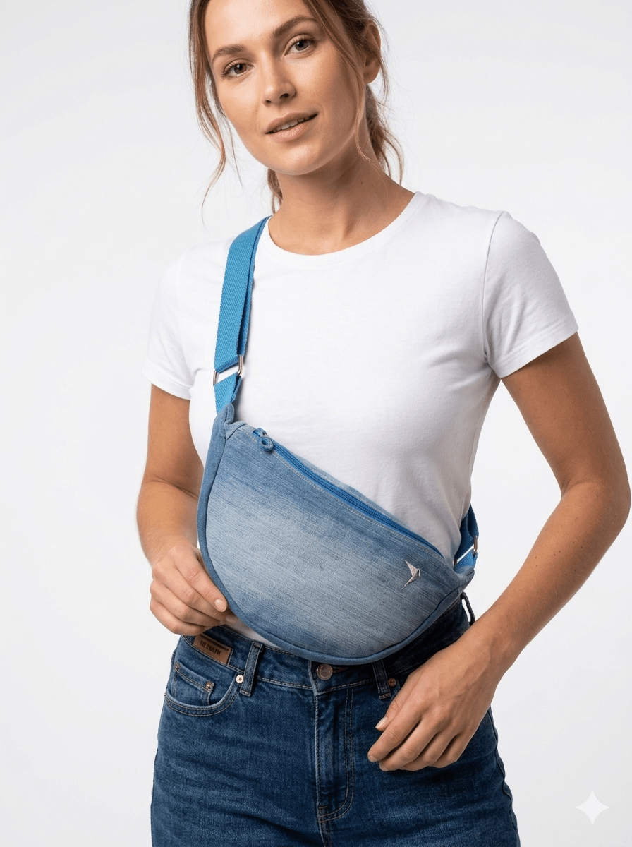 Bolsa Helena Alça Azul Claro