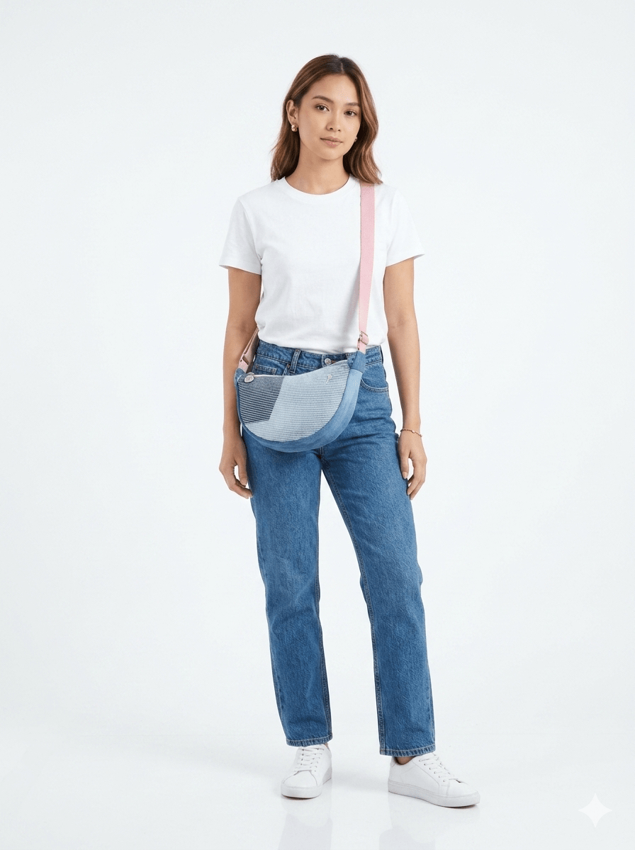 Bolsa Helena Alça Rosa